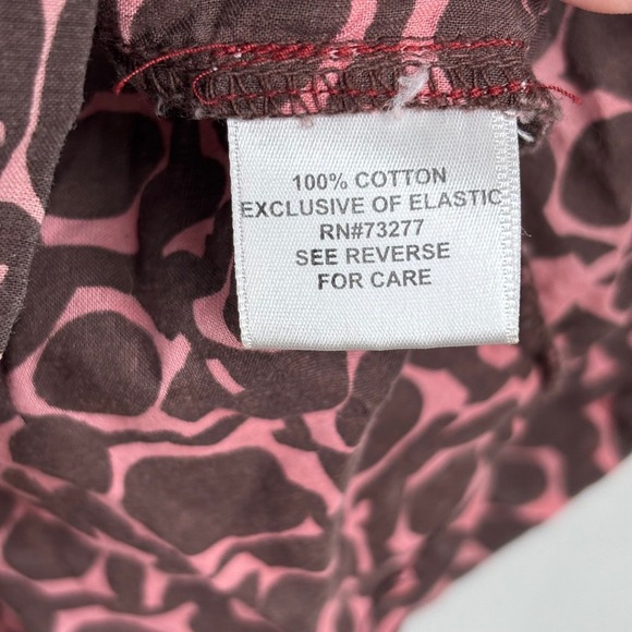 VTG Y2K Babydoll Tank Top L Chocolate Brown Ombre Smocked Lace Boho Print 90s - Picture 6 of 11